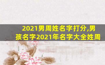 2021男周姓名字打分,男孩名字2021年名字大全姓周