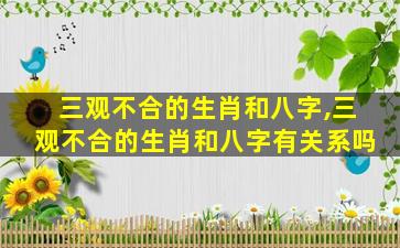 三观不合的生肖和八字,三观不合的生肖和八字有关系吗