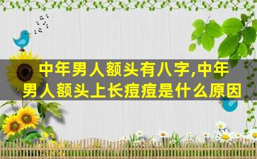 中年男人额头有八字,中年男人额头上长痘痘是什么原因