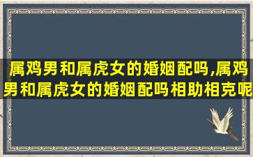 属鸡男和属虎女的婚姻配吗,属鸡男和属虎女的婚姻配吗相助相克呢