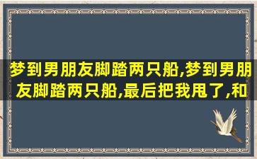 梦到男朋友脚踏两只船,梦到男朋友脚踏两只船,最后把我甩了,和别人走了