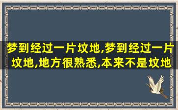 梦到经过一片坟地,梦到经过一片坟地,地方很熟悉,本来不是坟地