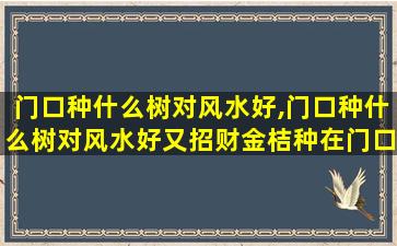 门口种什么树对风水好,门口种什么树对风水好又招财金桔种在门口可以吗